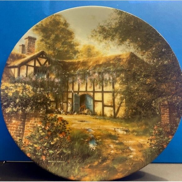W. L. George Cottage Around the Bend 1993 Limited Edition 8.25" Fine China Plate - Picture 1 of 2